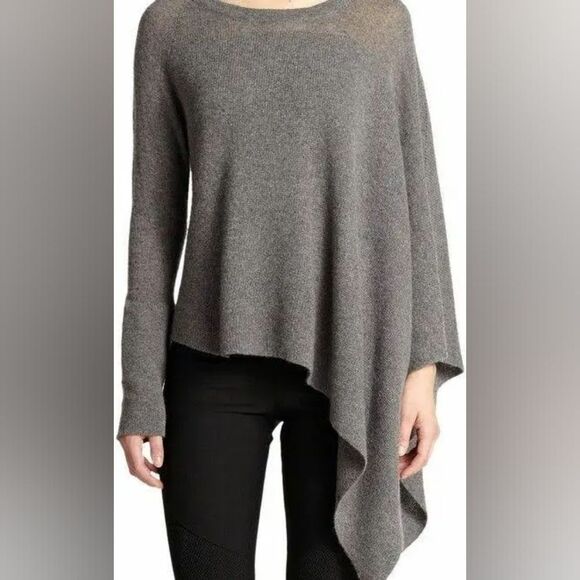 Helmut Lang Core Soncho Poncho Sweater in Gray - Size M - Picture 1 of 11